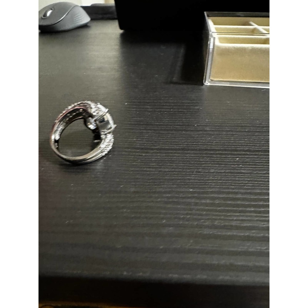 Double Stone ring size 8 - Picture 4 of 5